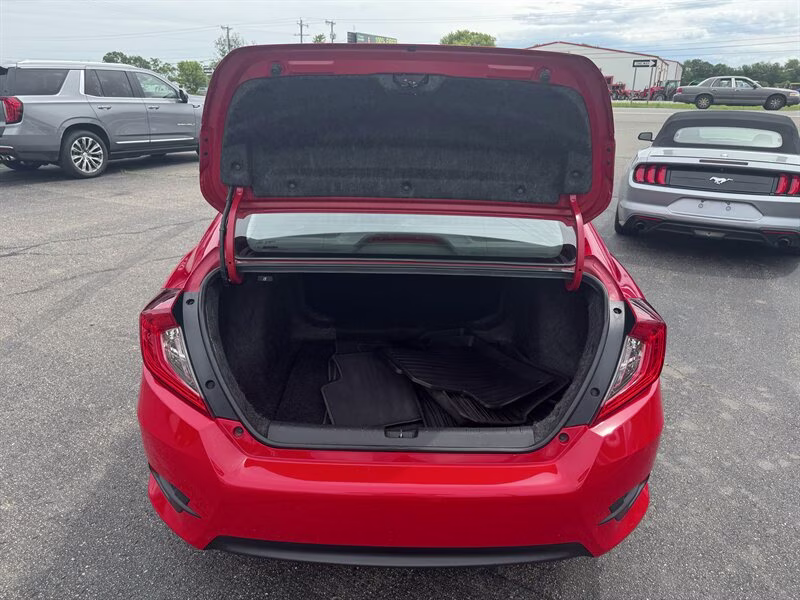 2018 Rallye Red Honda Civic LX FWD Sedan