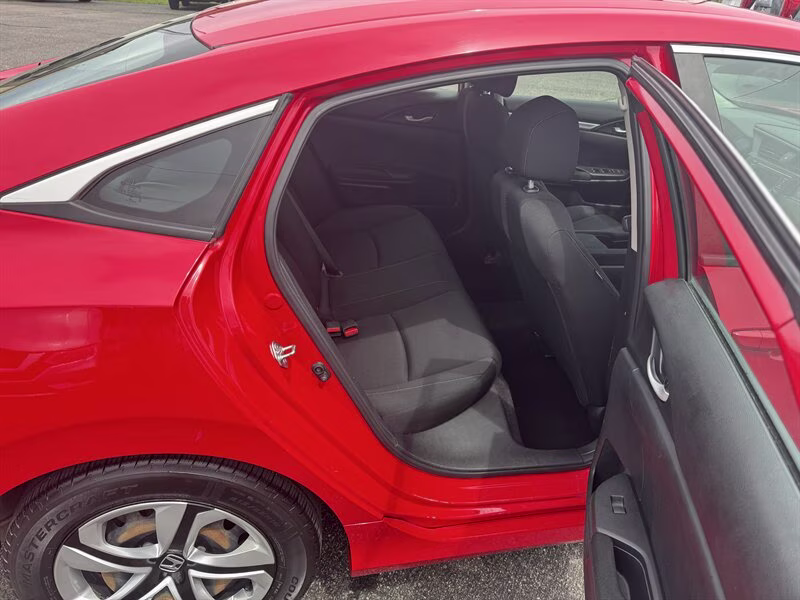 2018 Rallye Red Honda Civic LX FWD Sedan