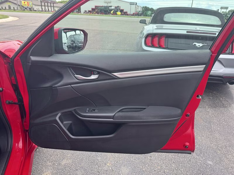 2018 Rallye Red Honda Civic LX FWD Sedan