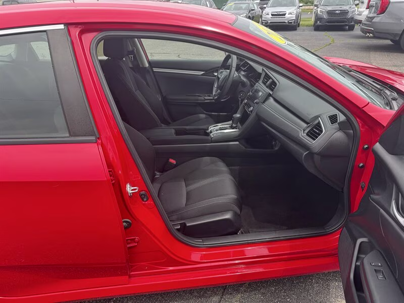 2018 Rallye Red Honda Civic LX FWD Sedan