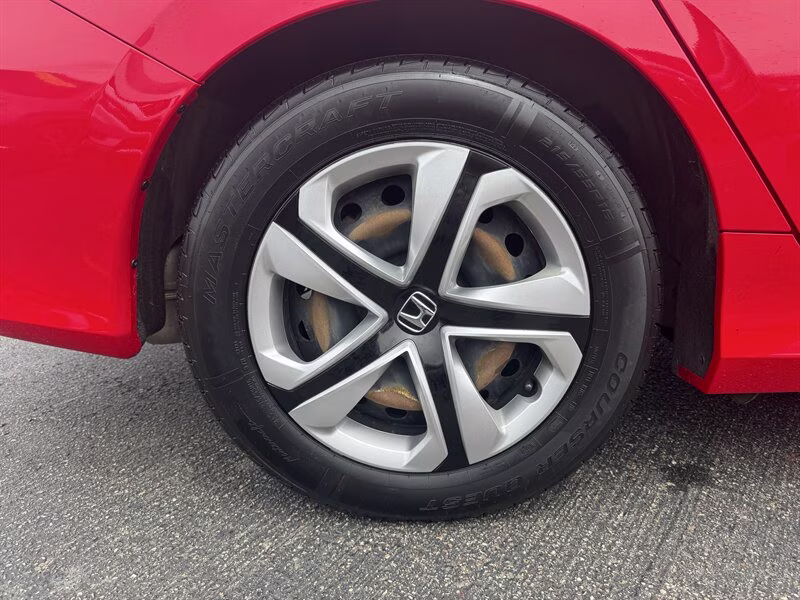 2018 Rallye Red Honda Civic LX FWD Sedan