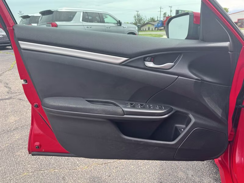 2018 Rallye Red Honda Civic LX FWD Sedan