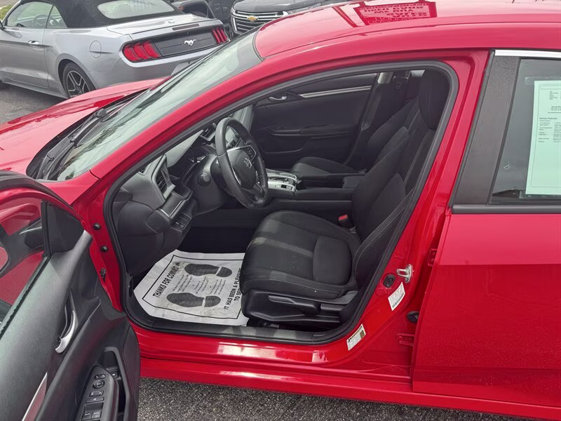 2018 Rallye Red Honda Civic LX FWD Sedan