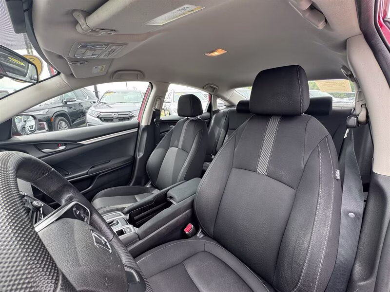 2018 Rallye Red Honda Civic LX FWD Sedan