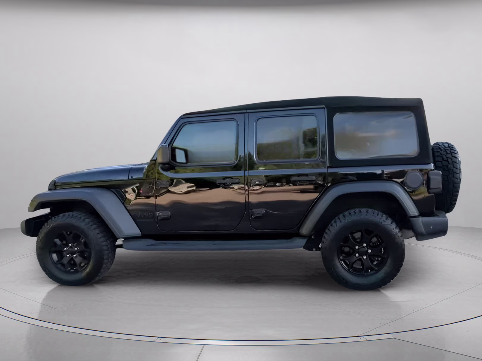 2020 Black Clearcoat Jeep Wrangler Unlimited Willys 4X4 Convertible