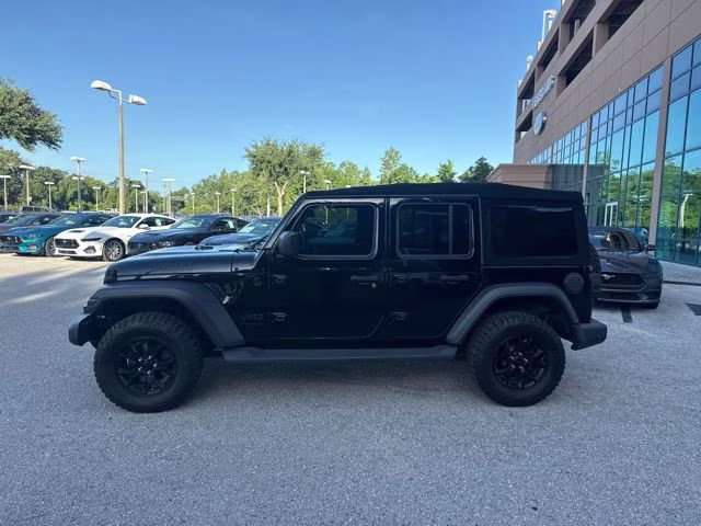 2020 Black Clearcoat Jeep Wrangler Unlimited Willys 4X4 Convertible