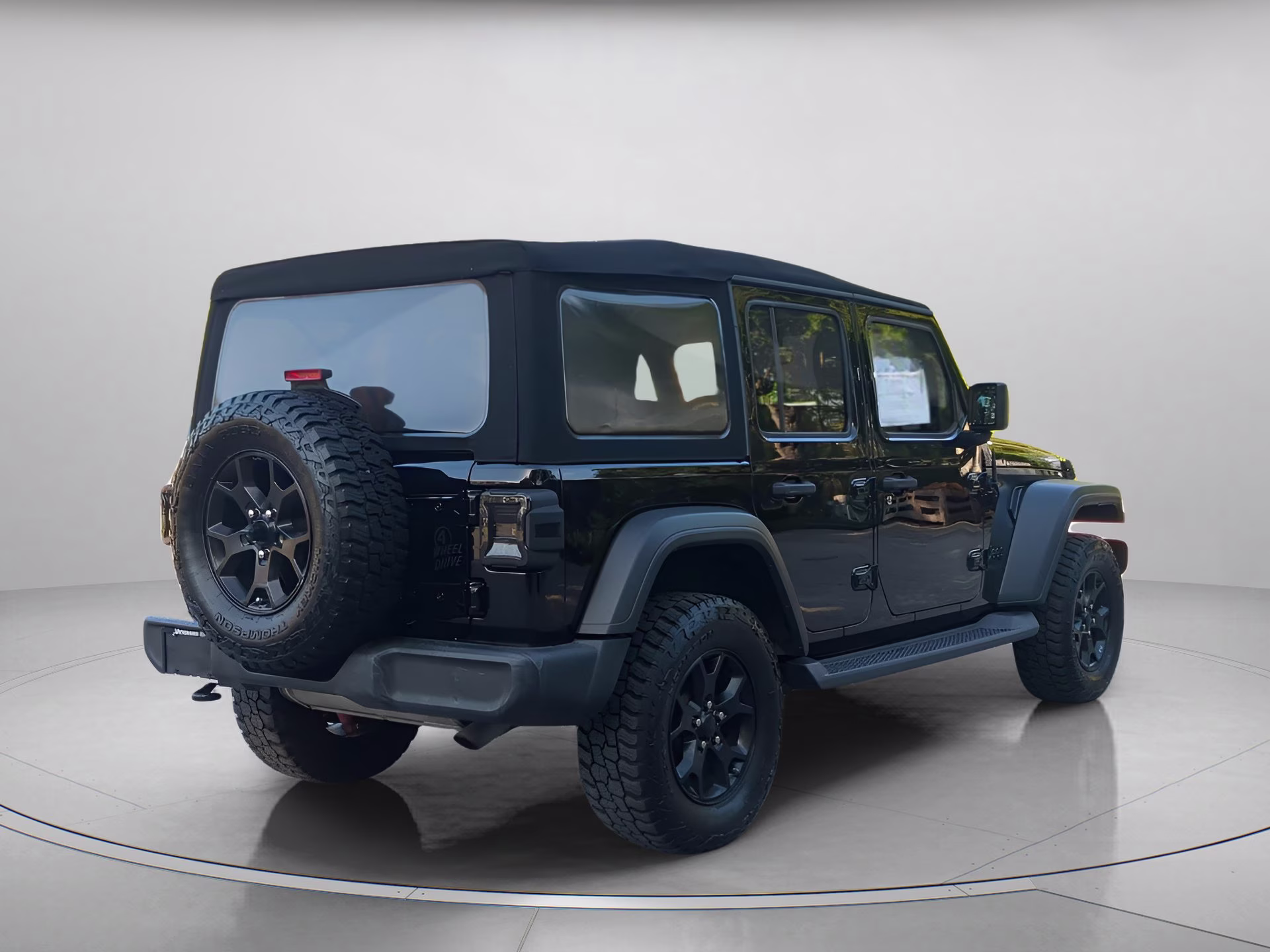 2020 Black Clearcoat Jeep Wrangler Unlimited Willys 4X4 Convertible