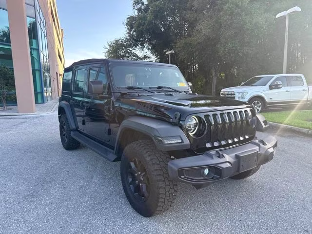 2020 Black Clearcoat Jeep Wrangler Unlimited Willys 4X4 Convertible
