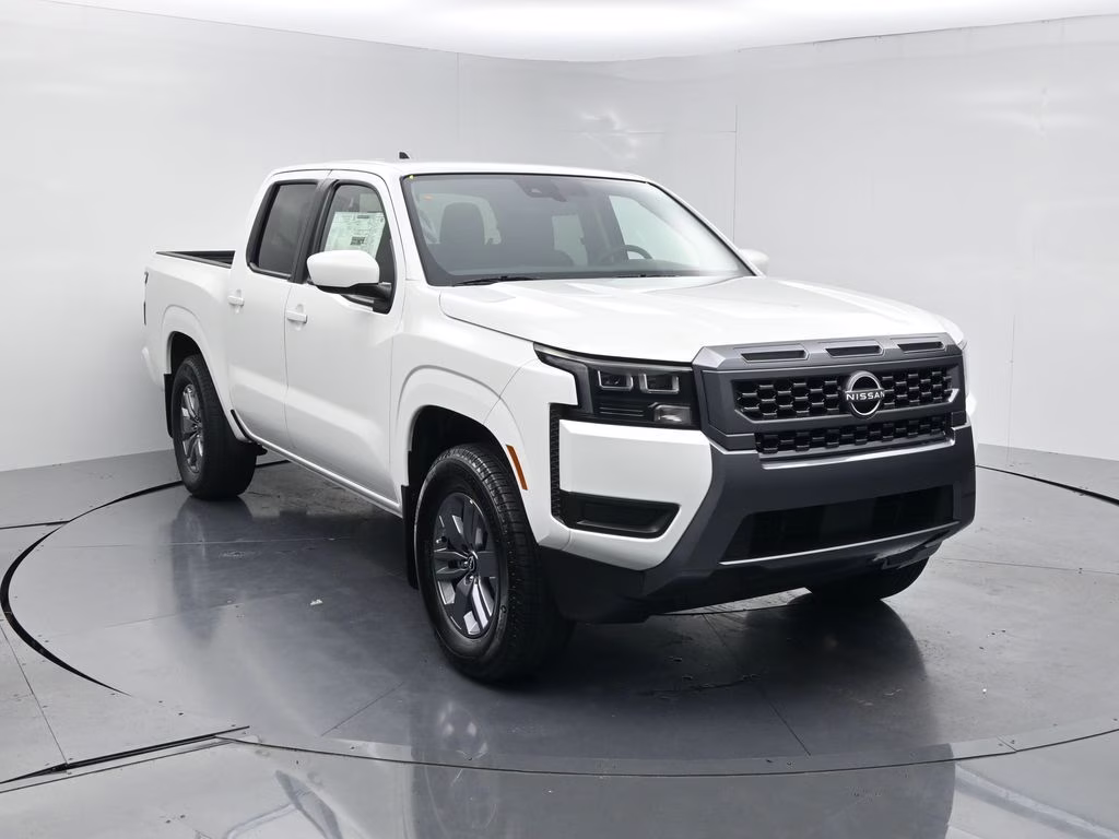 2026 Glacier White Nissan Frontier SV RWD Truck
