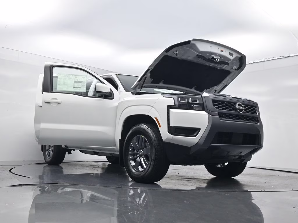 2026 Glacier White Nissan Frontier SV RWD Truck