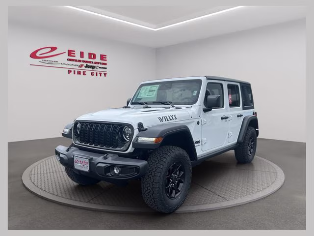 2026 Bright White Clearcoat Jeep Wrangler Willys 4X4 SUV