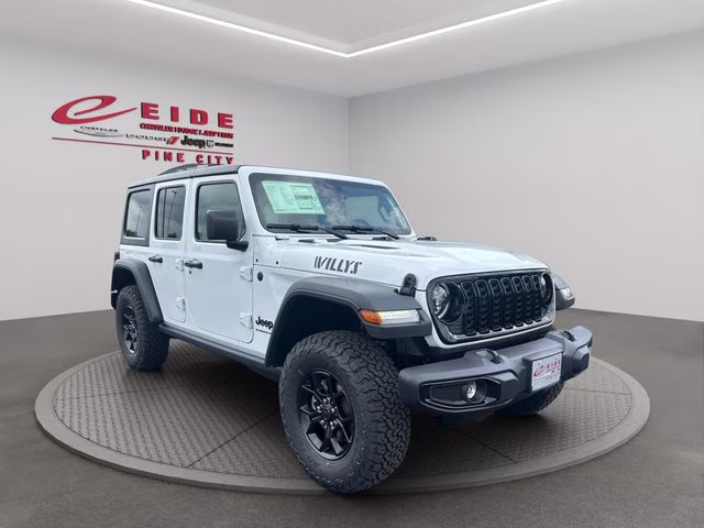 2026 Bright White Clearcoat Jeep Wrangler Willys 4X4 SUV