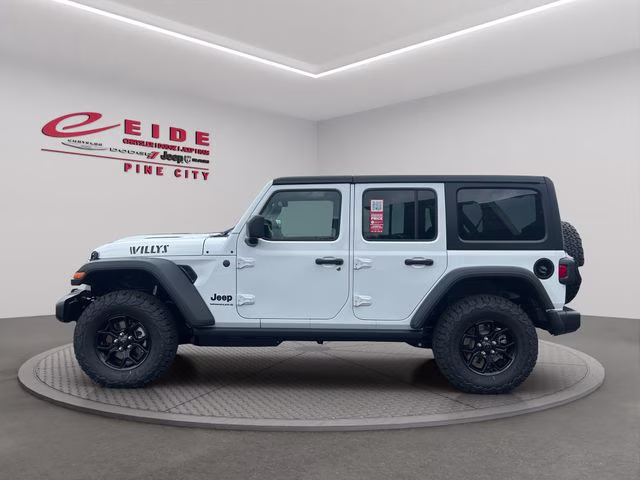 2026 Bright White Clearcoat Jeep Wrangler Willys 4X4 SUV