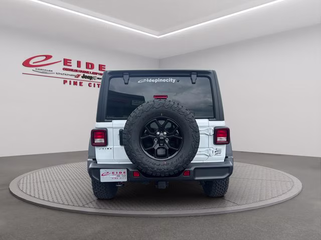 2026 Bright White Clearcoat Jeep Wrangler Willys 4X4 SUV