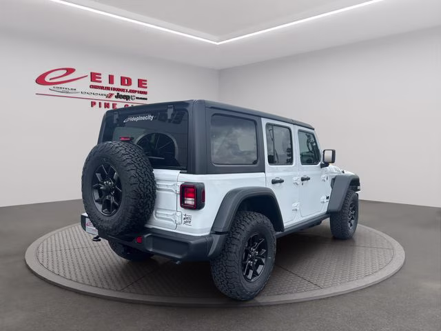 2026 Bright White Clearcoat Jeep Wrangler Willys 4X4 SUV