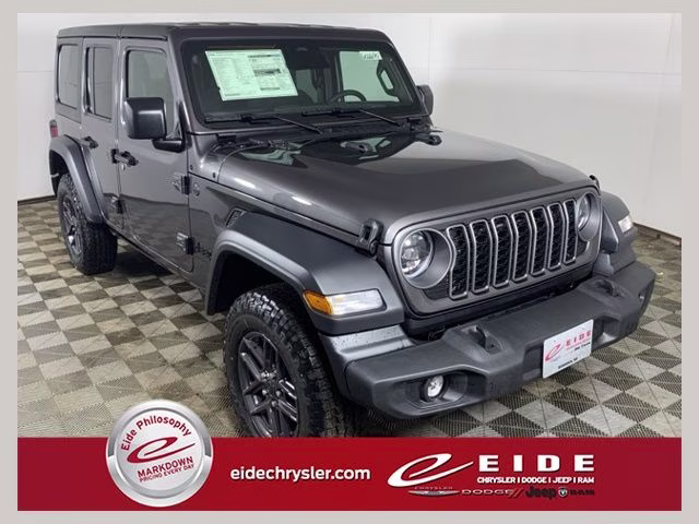 2026 Granite Crystal Metallic Clearcoat Jeep Wrangler 4-Door Sport S 4X4 SUV