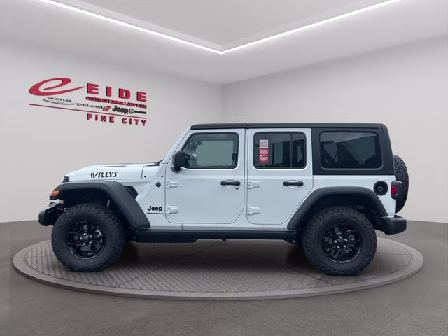 2026 Bright White Clearcoat Jeep Wrangler Willys 4X4 SUV
