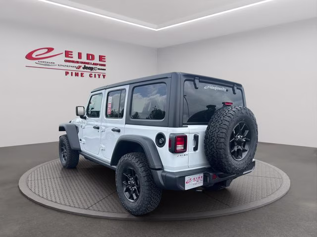 2026 Bright White Clearcoat Jeep Wrangler Willys 4X4 SUV