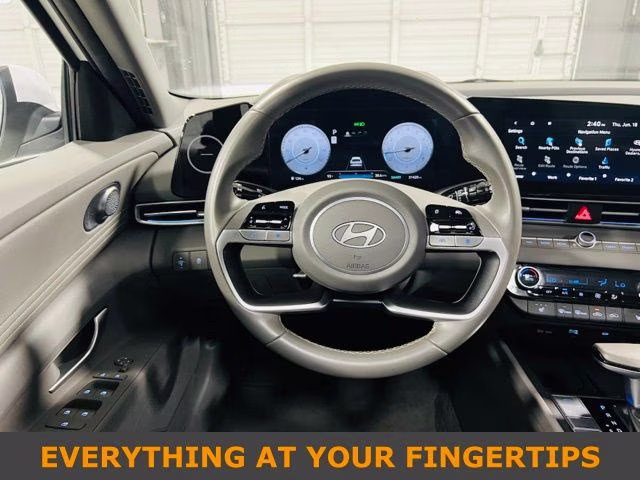 2025 Serenity White Hyundai Elantra SEL Convenience FWD Sedan