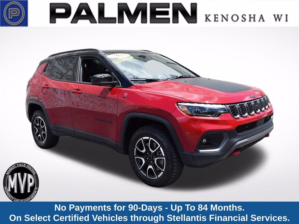 2025 Red Hot Pearlcoat Jeep Compass Trailhawk 4X4 SUV