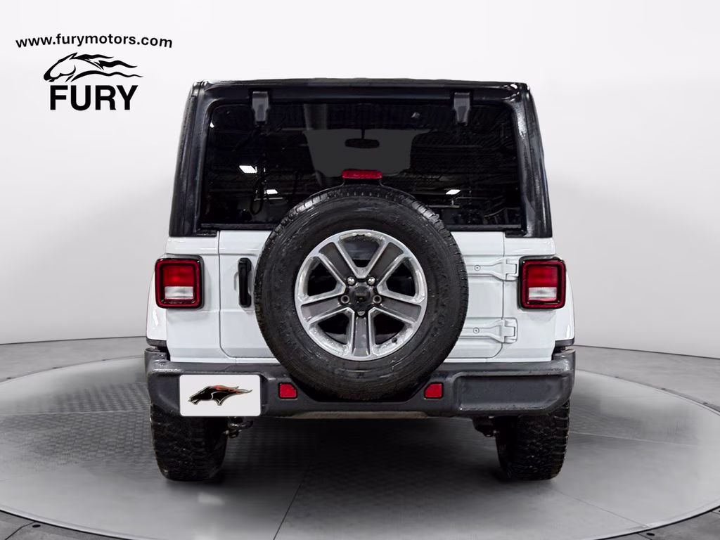 2021 Bright White Clearcoat Jeep Wrangler Unlimited Sahara 4x4 4X4 SUV
