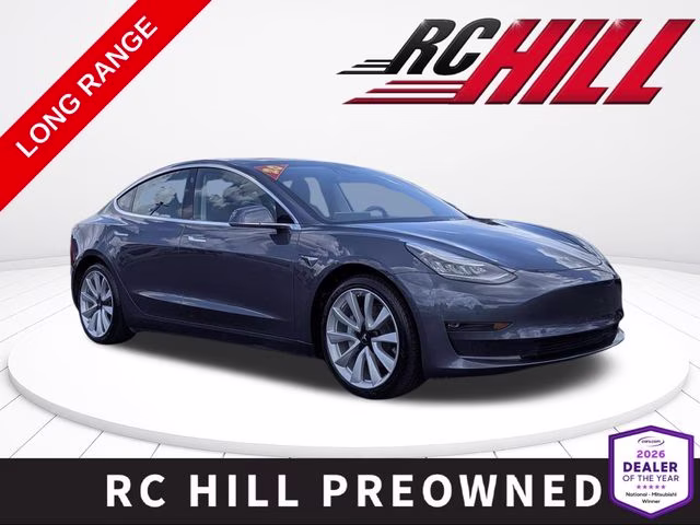 2020 Midnight Silver Metallic Tesla Model 3 Long Range AWD Sedan