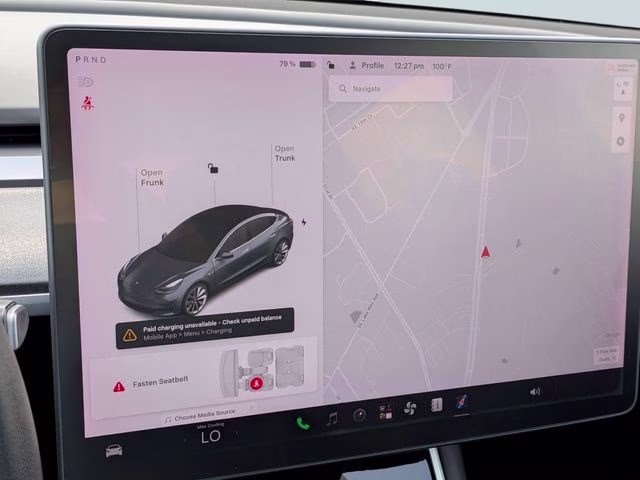 2020 Midnight Silver Metallic Tesla Model 3 Long Range AWD Sedan