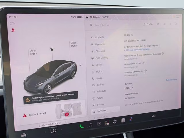 2020 Midnight Silver Metallic Tesla Model 3 Long Range AWD Sedan
