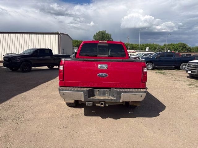 2011 Red Ford Super Duty F-250 SRW Lariat 4X4 Truck