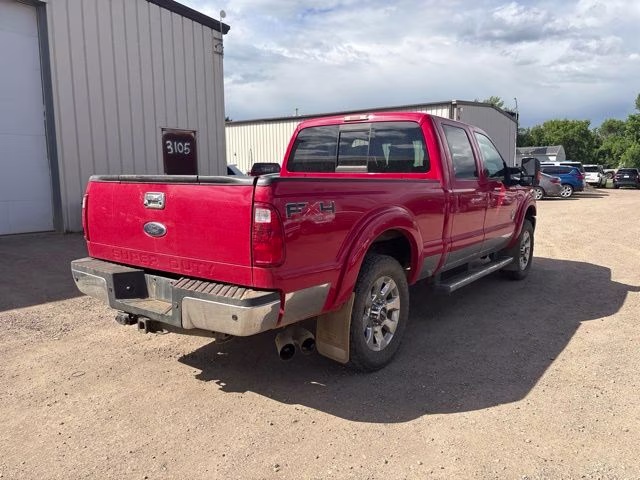 2011 Red Ford Super Duty F-250 SRW Lariat 4X4 Truck
