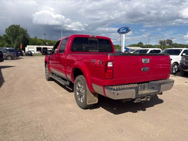 2011 Vermillion Red Ford Super Duty F-250 SRW Lariat 4X4 Truck