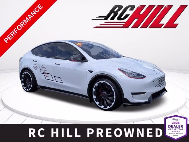 2020 Pearl White Multi-Coat Tesla Model Y Performance AWD SUV