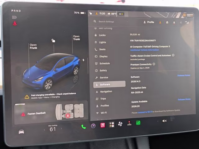 2022 Deep Blue Metallic Tesla Model Y Long Range AWD SUV