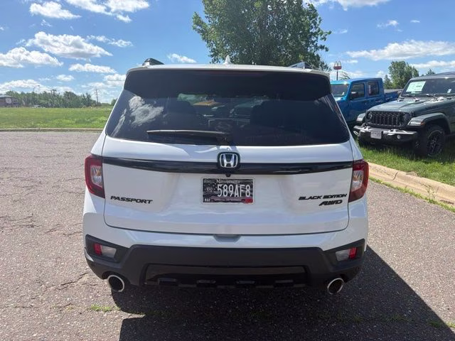 2024 White Honda Passport Black Edition AWD SUV