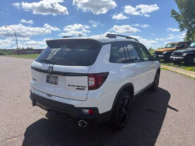2024 White Honda Passport Black Edition AWD SUV