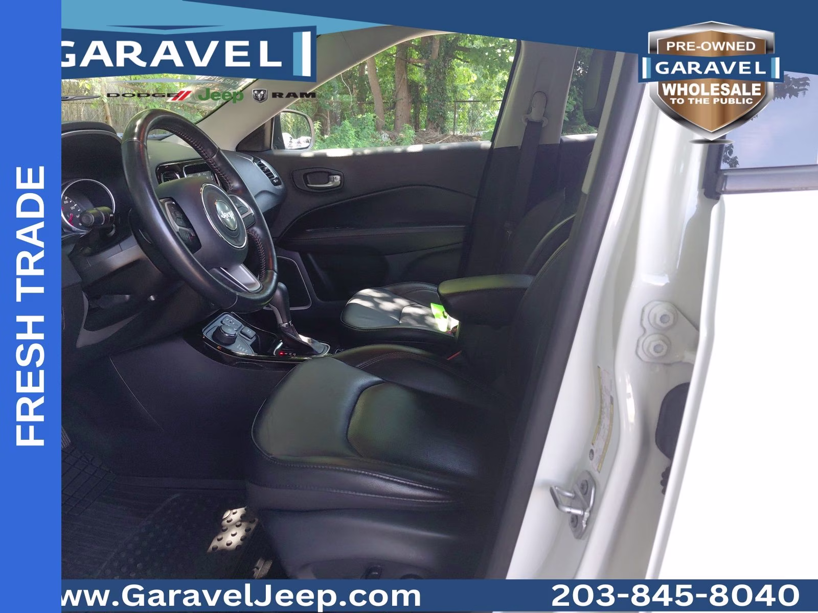 2019 White Clearcoat Jeep Compass Limited 4X4 SUV
