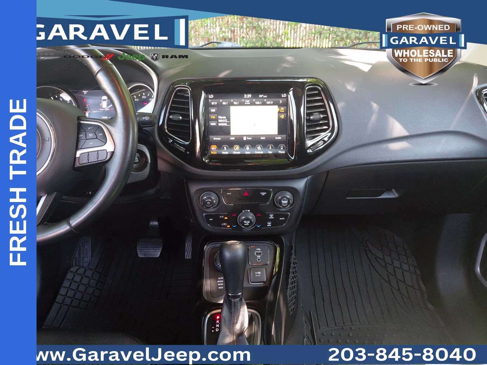 2019 White Clearcoat Jeep Compass Limited 4X4 SUV