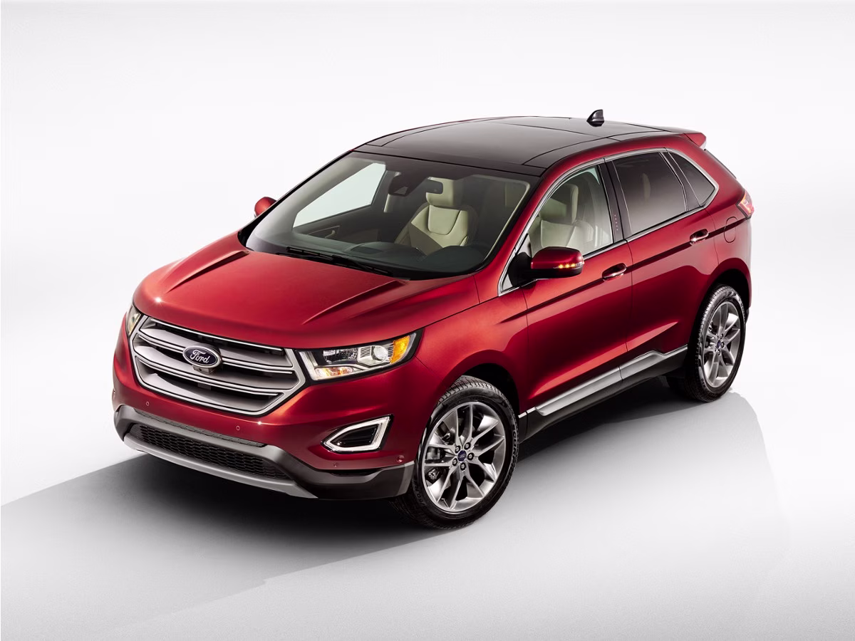 2018 White Gold Ford Edge SEL AWD SUV