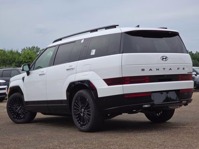 2026 Serenity White Hyundai Santa Fe Hybrid Calligraphy AWD SUV