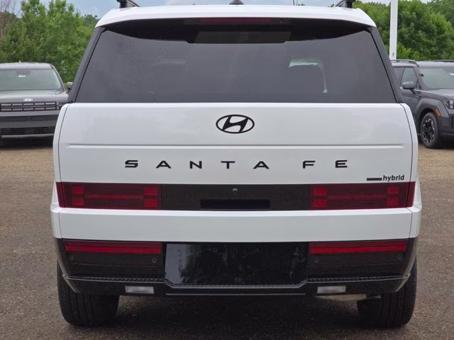 2026 Serenity White Hyundai Santa Fe Hybrid Calligraphy AWD SUV