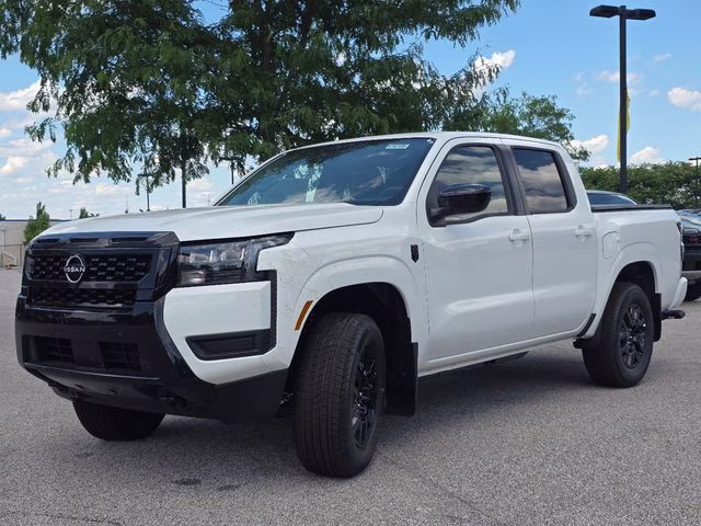 2026 Glacier White Nissan Frontier SV 4X4 Truck