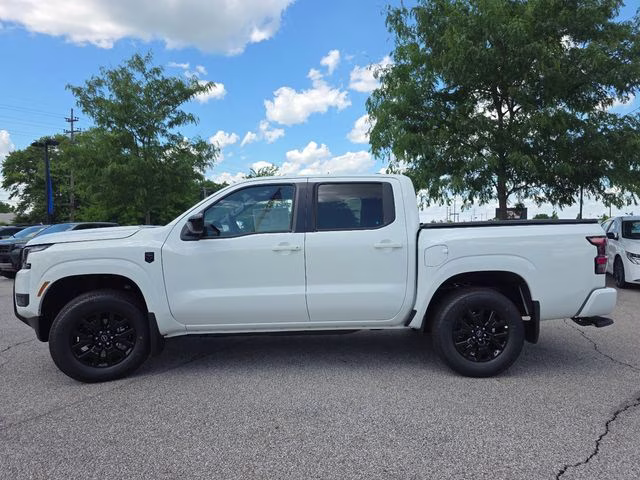 2026 Glacier White Nissan Frontier SV 4X4 Truck
