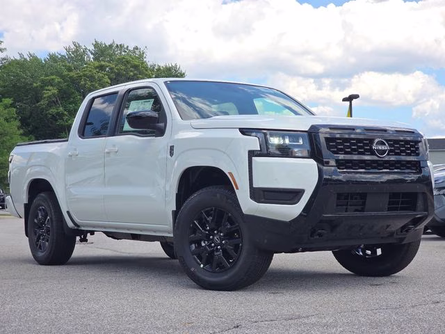 2026 Glacier White Nissan Frontier SV 4X4 Truck