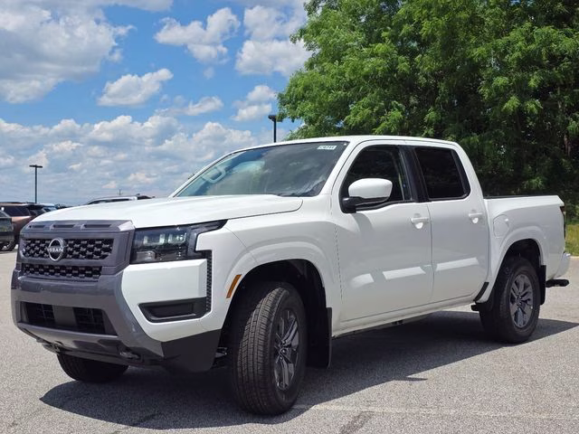 2026 Glacier White Nissan Frontier SV 4X4 Truck