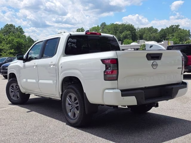 2026 Glacier White Nissan Frontier SV 4X4 Truck