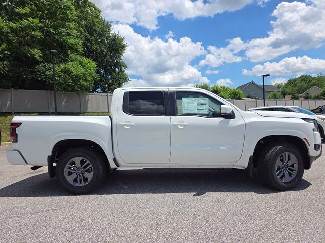 2026 Glacier White Nissan Frontier SV 4X4 Truck