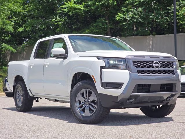 2026 Glacier White Nissan Frontier SV 4X4 Truck