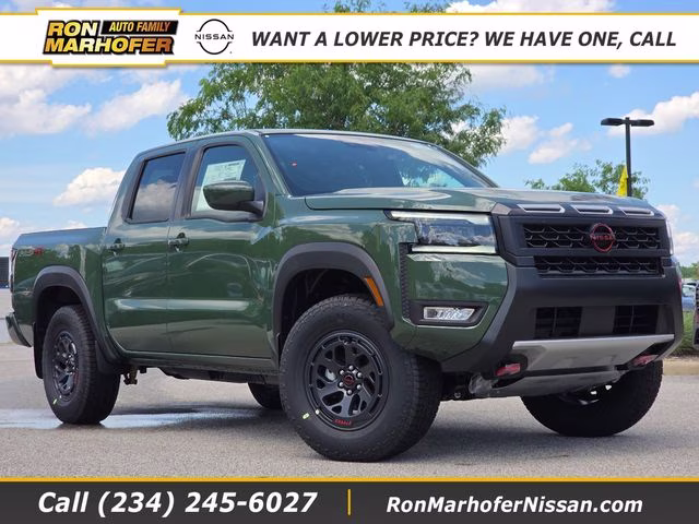 2026 Tactical Green Metallic Nissan Frontier PRO-4X 4X4 Truck