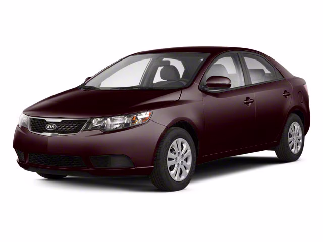 2010 Dark Cherry Kia Forte EX FWD Sedan