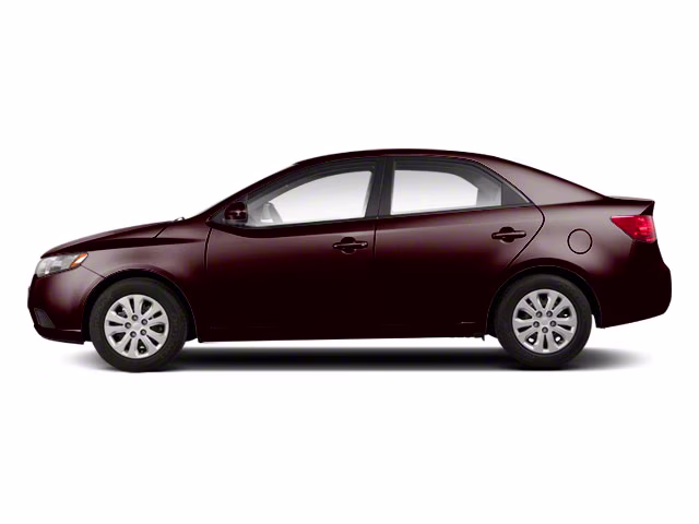 2010 Dark Cherry Kia Forte EX FWD Sedan